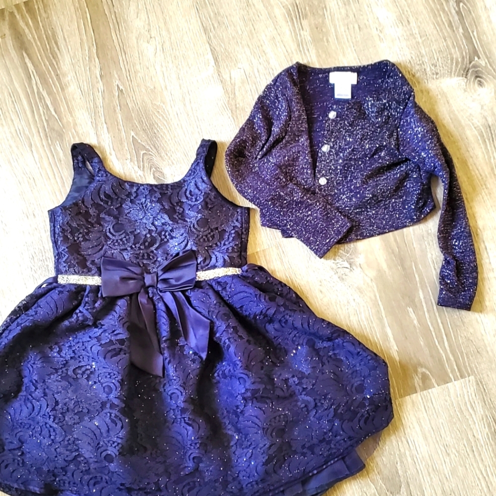 Navy blue sparkling dress
